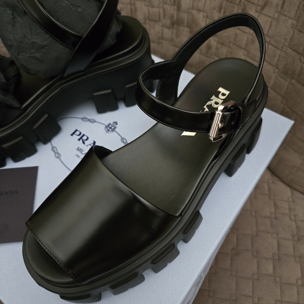 Prada Women's Black Platform Sandals